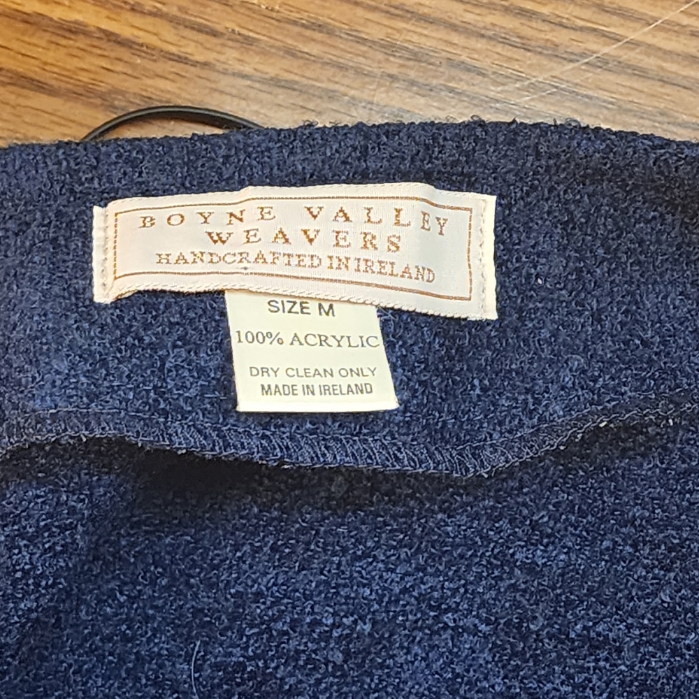 Boyne Valley Weavers hand knitted Irish vest